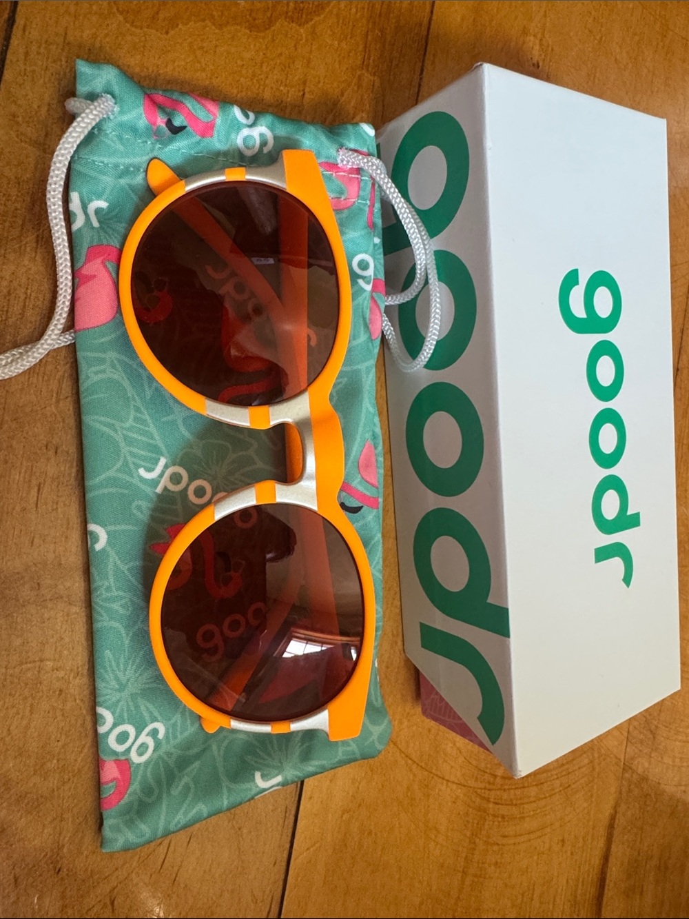 Goodr Orange Round polarized Sunglasses